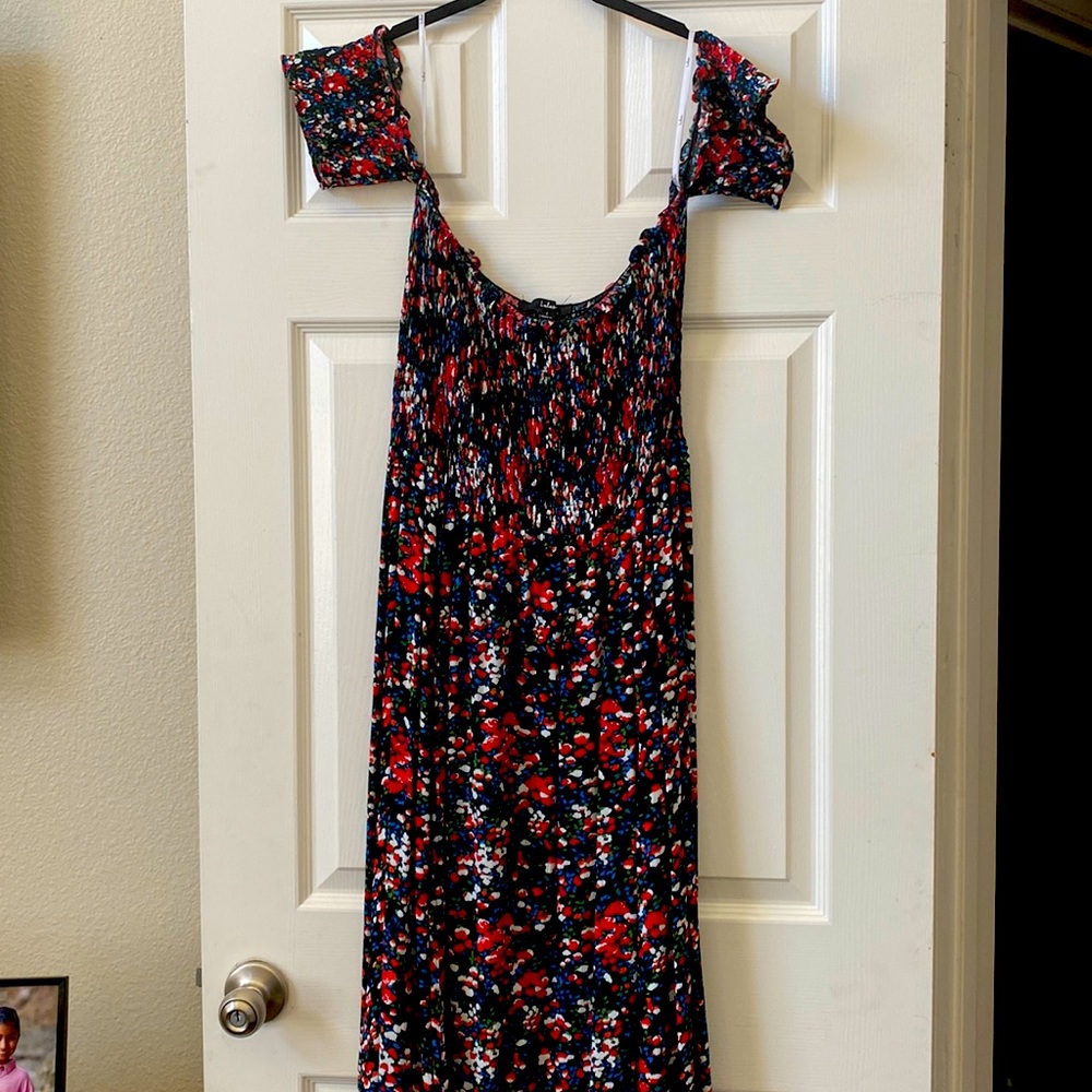 Black floral dress